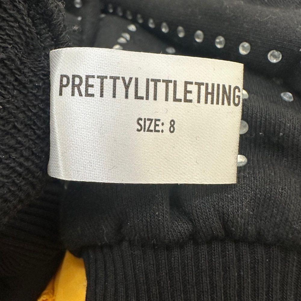 PRETTYLITTLETHING Dress w/ Silver Crystal Accents SIZE US 4/UK 8 SMALL Party - Picture 5 of 7